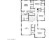 Upstairs floor plan featuring the layout of bedrooms, bathrooms, laundry, and loft space at 20576 W Briarwood Dr, Buckeye, AZ 85396