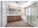 Primary bathroom with double sink vanity, shower, and soaking tub at 2116 W Fawn Dr, Phoenix, AZ 85041