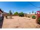 Open backyard space with furniture and landscaping at 230 E Fairmont Dr, Tempe, AZ 85282