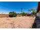 Large backyard with potential for landscaping at 230 E Fairmont Dr, Tempe, AZ 85282