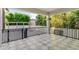 Covered patio overlooking the pool and backyard at 2774 E Valencia St, Gilbert, AZ 85296