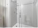 Modern glass shower with white subway tile at 295 N Rural Rd # 133, Chandler, AZ 85226