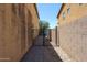Side yard with a secure gate, connecting the front and back of the property at 3088 E Andre Ave, Gilbert, AZ 85298