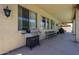 Covered patio with a grill and outdoor seating, ideal for entertaining guests at 3088 E Andre Ave, Gilbert, AZ 85298