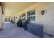 Spacious covered patio with outdoor storage and multiple grills, perfect for BBQs at 3088 E Andre Ave, Gilbert, AZ 85298