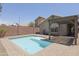Inviting pool with patio, perfect for relaxation and entertaining in the backyard of this home at 3114 E Kristal Way, Phoenix, AZ 85050