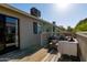 Inviting back deck offers a relaxing retreat with outdoor seating and sunny views at 3755 E Broadway Rd # 36, Mesa, AZ 85206