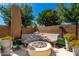 Outdoor fire pit with comfortable seating, perfect for cooler nights at 4332 S Oregon Ct, Chandler, AZ 85248