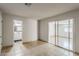 Bedroom featuring tile floor, closet, slider to the exterior, and recessed lighting at 662 W Elena Ave, Mesa, AZ 85210