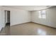 Bedroom featuring tile floor, window, closet and recessed lighting at 662 W Elena Ave, Mesa, AZ 85210