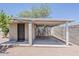 Covered carport providing ample parking space with a convenient side entry at 662 W Elena Ave, Mesa, AZ 85210