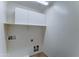 Small laundry room with white walls and access for appliances at 7398 W Paso Trl, Peoria, AZ 85383