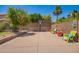 Large backyard featuring a basketball court, providing ample space for recreation and outdoor activities at 818 E Hiddenview Dr, Phoenix, AZ 85048