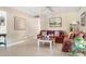 Cozy living room with comfortable seating, neutral walls, tile flooring, and decorative artwork at 12212 N 66Th St, Scottsdale, AZ 85254