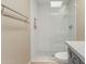 Clean shower with glass doors and tile at 13041 S 45Th Pl, Phoenix, AZ 85044