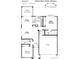 Detailed floor plan showing the layout of this detached patio home with dimensions at 17317 N Ponca Way, Surprise, AZ 85374