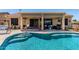 Beautiful pool and covered patio create an ideal outdoor living space for relaxation and entertaining at 20655 N 273Rd Ave, Buckeye, AZ 85396