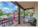Inviting covered balcony view features wrought iron railing and ample space for enjoying the outdoors at 20689 W Valley View Dr, Buckeye, AZ 85396