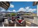 Spacious balcony with comfortable seating and scenic mountain views, ideal for relaxation and entertainment at 21194 W Hillcrest Blvd, Buckeye, AZ 85396