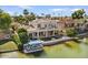Waterfront home with balcony, patio, hot tub, and boat dock at 2135 E Clipper Ln, Gilbert, AZ 85234
