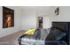 Modern bedroom with a large bed and minimalist decor at 310 S 4Th St # 601, Phoenix, AZ 85004
