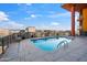 Relaxing rooftop pool area with city views at 310 S 4Th St # 601, Phoenix, AZ 85004