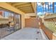 Outdoor patio area with sliding glass door at 3500 N Hayden Rd # 203, Scottsdale, AZ 85251