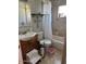 Full bathroom with tile flooring, bathtub, toilet and vanity at 4020 N 44Th Pl, Phoenix, AZ 85018