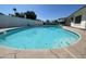 Sparkling backyard swimming pool, perfect for cooling off on hot summer days at 4415 S Poplar St, Tempe, AZ 85282