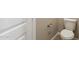 A modern toilet featured inside the bathroom at 5815 E Covey Ln, Phoenix, AZ 85054