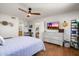 Comfortable main bedroom featuring modern decor and en-suite bathroom at 9039 N Concho Ln, Phoenix, AZ 85028