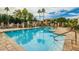 Enjoy the community's refreshing pool surrounded by palm trees and comfortable lounge chairs at 10030 W Indian School Rd # 215, Phoenix, AZ 85037