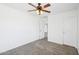 Bedroom with neutral carpet and ceiling fan at 11158 N 162Nd Dr, Surprise, AZ 85379