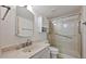 Modern bathroom featuring a vanity, toilet, and walk-in shower at 13019 N 23Rd Pl, Phoenix, AZ 85022