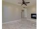Inviting living room featuring marble floors and a fireplace at 3634 N Desert Oasis --, Mesa, AZ 85207