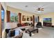 Inviting living space with stylish furniture and a view of the lush green landscape at 4906 S Verbena Ave, Gilbert, AZ 85298