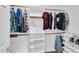 Well organized walk-in closet with shelving, and hanging racks for clothes and storage at 4906 S Verbena Ave, Gilbert, AZ 85298