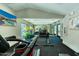 Bright fitness center with cardio and weight equipment, plus mirrored wall and TV at 745 N Dobson Rd # 144, Mesa, AZ 85201