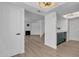 Open concept living room offering seamless flow to the kitchen at 745 N Dobson Rd # 144, Mesa, AZ 85201