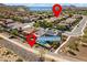 Beautiful aerial view of the neighborhood with pool and walking path near by at 10749 W Lariat Ln, Peoria, AZ 85383