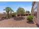 Picturesque backyard with lush landscaping, mature trees, and flowering shrubs, creating a private oasis at 10936 N Ventana W Dr, Peoria, AZ 85373