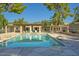 Beautiful community pool with lounge seating and covered picnic area at 1120 E Beryl Ave, Phoenix, AZ 85020