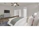 Comfortable bedroom with a large bed, modern furnishings, and plenty of natural light at 1410 S Los Altos Dr, Chandler, AZ 85286