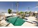Inviting backyard pool with diving board and outdoor seating areas at 1452 E Gary St, Mesa, AZ 85203