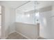 Modern bathroom featuring a glass shower enclosure with white subway tile at 22193 E Via Del Oro --, Queen Creek, AZ 85142