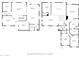 An open-concept floor plan showcasing the layout of both floors in the house at 22193 E Via Del Oro --, Queen Creek, AZ 85142