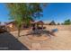 Picturesque backyard featuring a covered patio, lush tree, and ample open space at 4817 W St Charles Ave, Laveen, AZ 85339