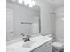 Bright bathroom features a sleek vanity and shower-tub combination at 6368 W Firebird Dr, Glendale, AZ 85308