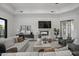 Bright living room features modern fireplace, TV, seating, and stylish decor at 9441 N 129Th Pl, Scottsdale, AZ 85259