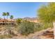 Desert neighborhood with scenic mountain views featuring mature landscaping, sidewalks and tree lined streets at 10931 N 129Th Way, Scottsdale, AZ 85259